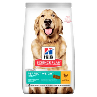 HILL'S Perfect Weight Hund Erwachsenes großes Huhn 12 kg