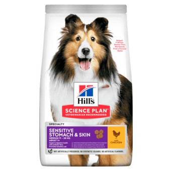 HILL'S Cane Adult Sensible Magen & Skin Medium Hühnchen 2,5 kg