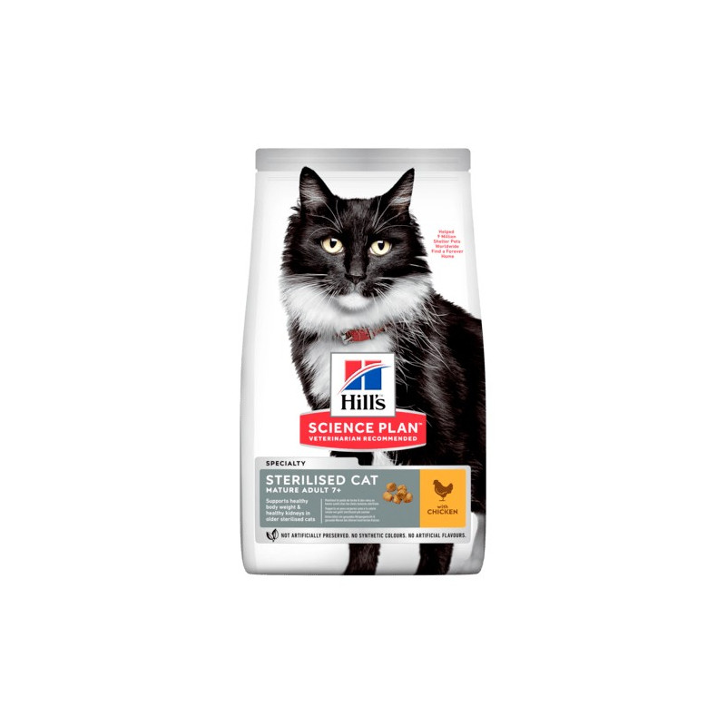 HILL'S Science Plan Mature Adult 7+ Sterilised Cat con Pollo 1,5 kg. - 