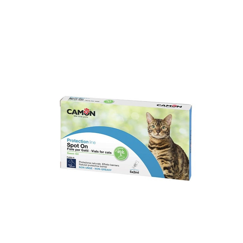 Camon -Vet Fiale Spot-on per Gatti all'olio di neem - 