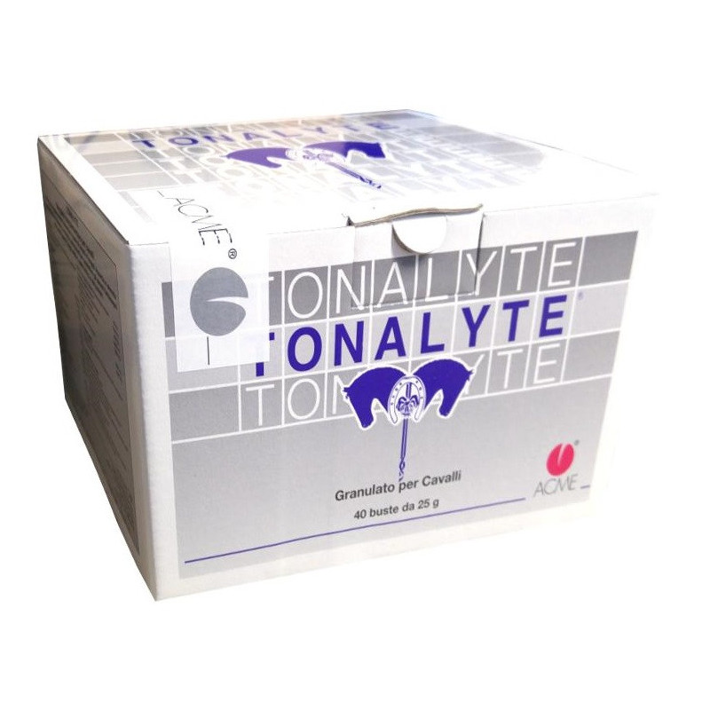 ACME Tonalyte granulato per cavalli - integratore di vitamine, minerali ed oligoelementi 40 buste da 25 gr. - 