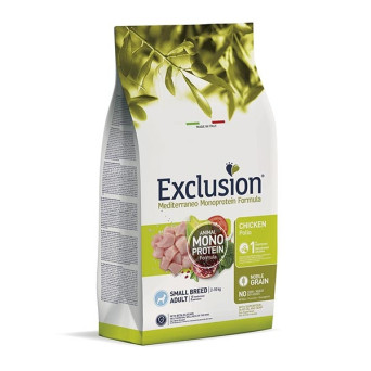 Exclusion Mediterranean Monoproteic Adult small Chicken 2 Kg.