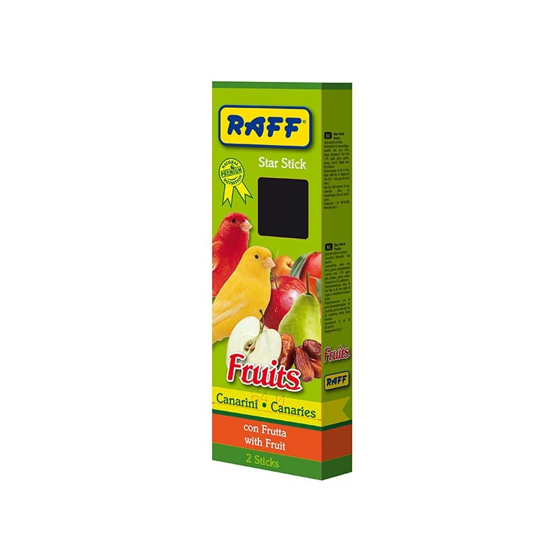 RAFF Star Stick Canarini Fruits 2 Stick 60 gr. - 