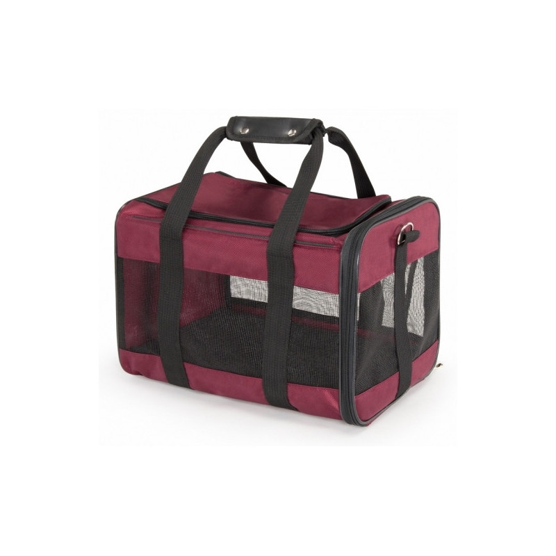 CAMON Trasportino per Piccoli Animali Bordeaux 41x29x29 cm. - 