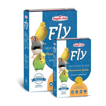 RAGGIO DI SOLE Fly Hobby Pastoncino yellow Birds Granivores 300 gr.