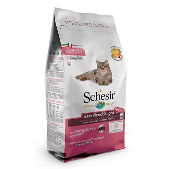 Schesir Sterilized & Light with Ham 10 kg.