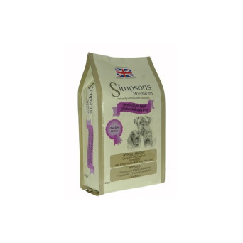 SIMPSONS Premium dog senior light chicken and brown rice 12 kg