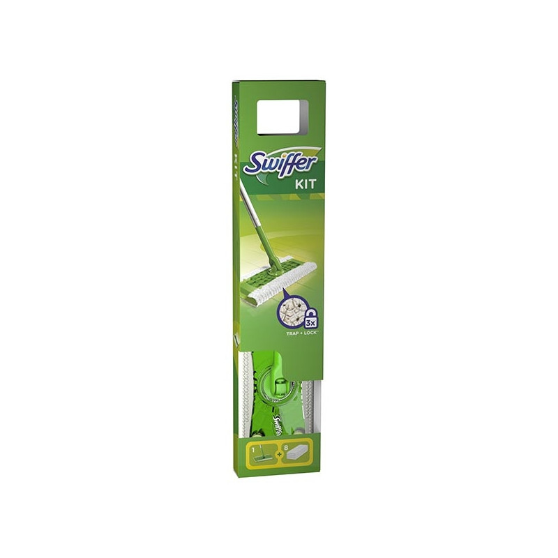 PROCTER & GAMBLE SRL Swiffer Starter Kit Dry+8 Panni - 