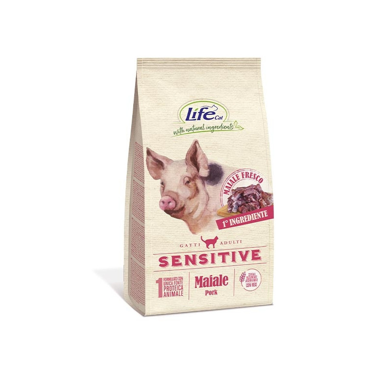 LIFE PET CARE Natural Ingredients Adult Sensitive con Maiale 400 gr. - 