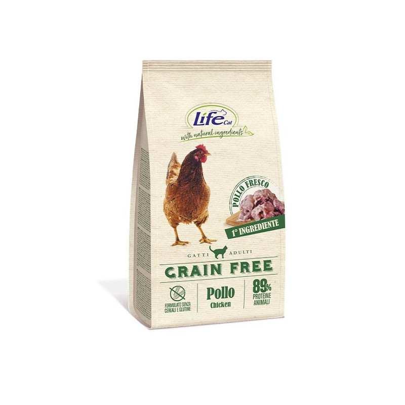 LIFE PET CARE Natural Ingredients Adult Grain Free con Pollo e Patate 1,5 kg. - 