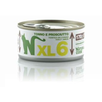 NATURAL CODE - XL 6 con Tonno e Prosciutto 170 gr. - 