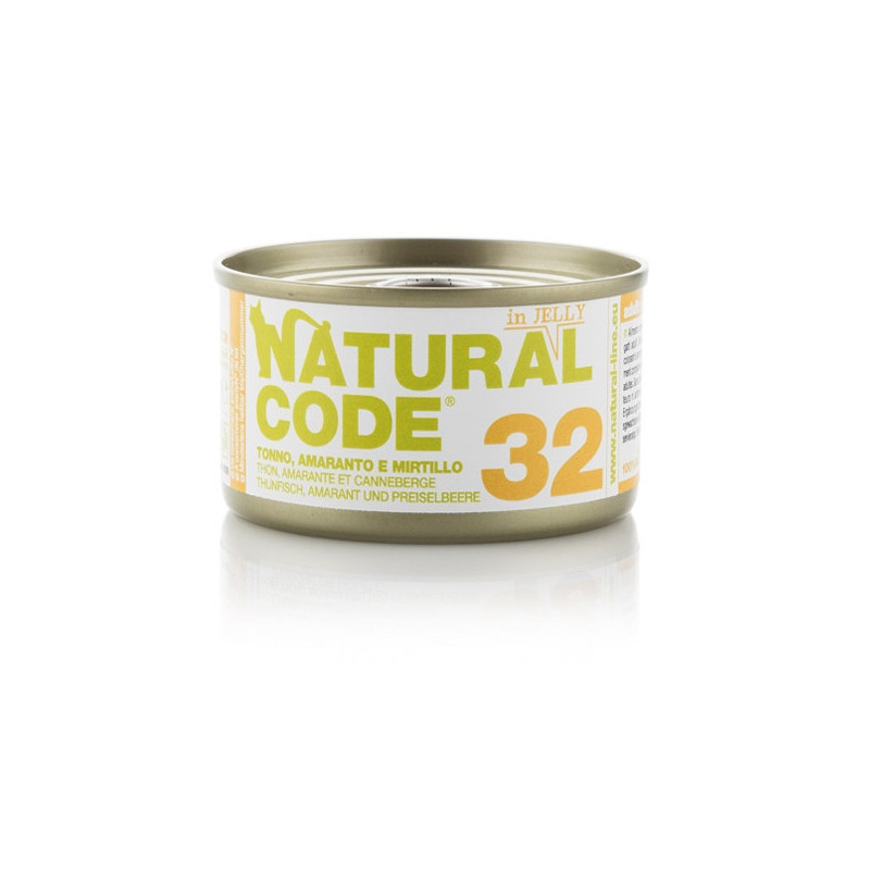 NATURAL CODE 32 Tonno Amaranto e Mirtillo 85 gr.(jelly) - 