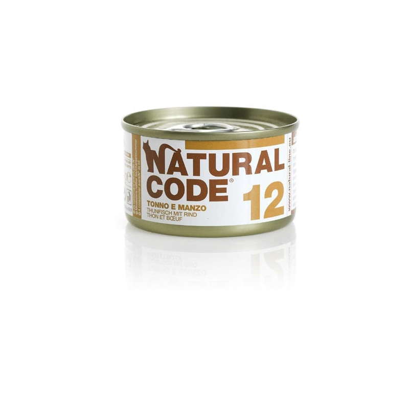 NATURAL CODE 12 Tonno e Manzo 85 gr. - 