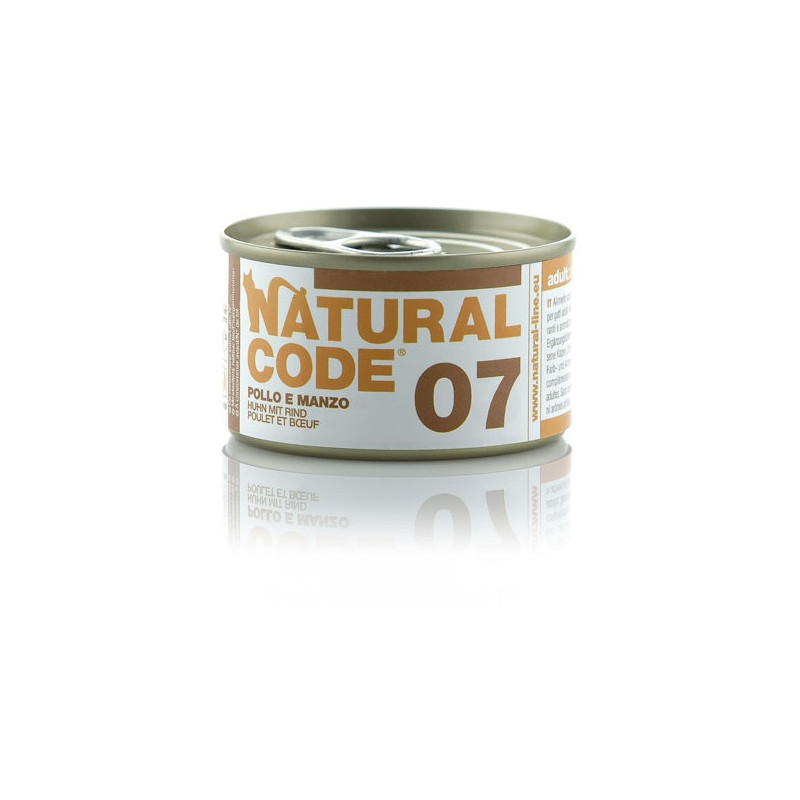 NATURAL CODE 07 Pollo e Manzo 85 gr. - 