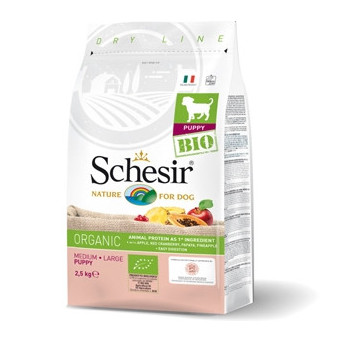 SCHESIR Bio Bio Puppy Medium & Large Huhn 2,50 kg.