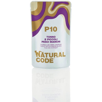 Natural Code P10 Tonno e Piccoli pesci bianchi in Acqua di cottura ( 1 bustina 70 gr.)