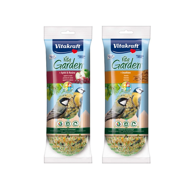 VITAKRAFT Vita Garden Palle di Grasso con Insetto 4 pz. - 