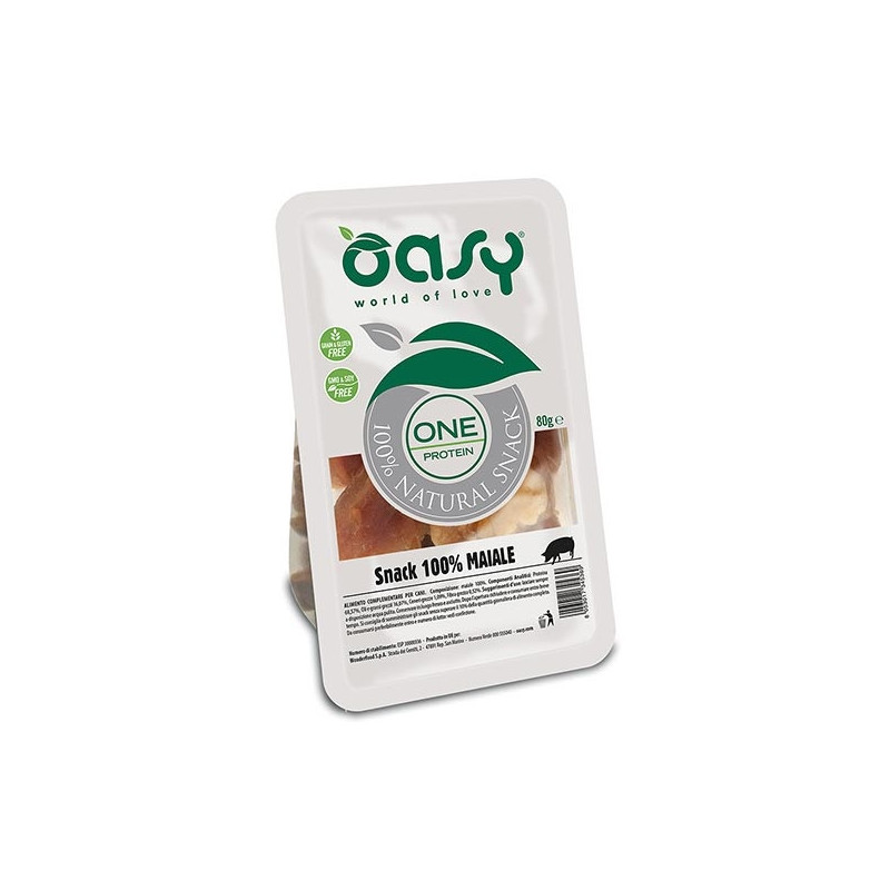 OASY Snack One Protein 100% Maiale 80 gr. - 