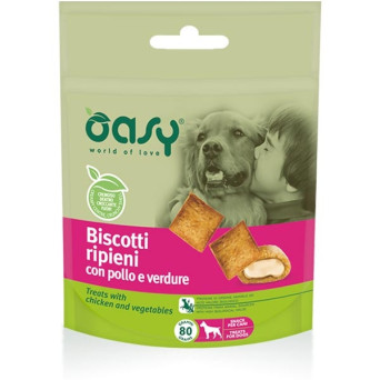 OASY Snack Biscotti Ripieni con Pollo e Verdure 80 gr. - 