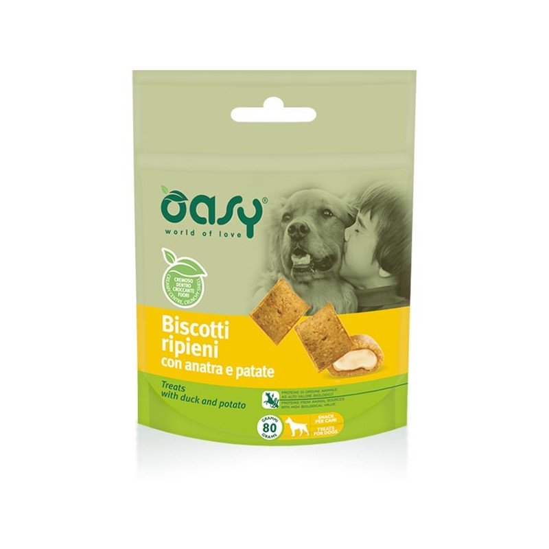 OASY Snack Biscotti Ripieni per cuccioli 70 gr. - 