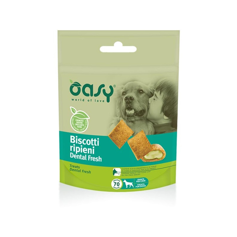 OASY Snack Biscotti Ripieni Dental Fresh 70 gr. - 