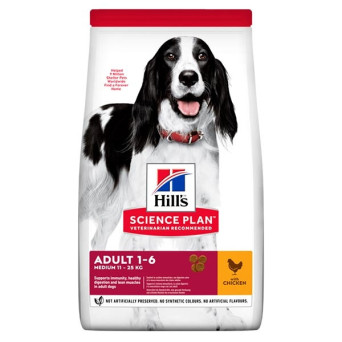 HILL'S Science Plan Adult Medium mit Huhn 12 kg.