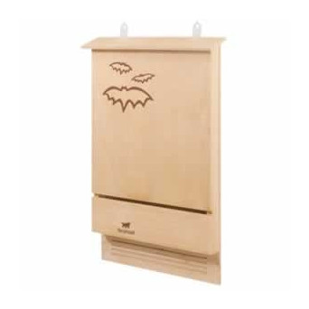 FERPLAST Bat House - Casetta In Legno Per Pipistrelli 39 x 7 x 58 cm - 