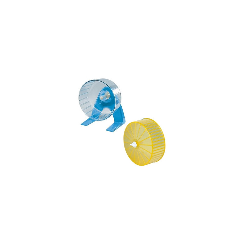 FERPLAST Ruota per Criceti con Supporto | 11 x h 16,8 cm - ø 14,5 cm - 