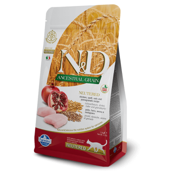 FARMINA N&D Low Ancestral Grain Neutered Adult con Pollo e Melograno 10 kg. - 