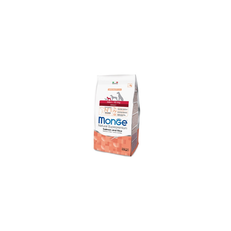 MONGE Natural Superpremium Mini Adult Salmone e Riso 800 gr. - 