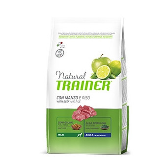 TRAINER Natural Adult Maxi con Manzo e Riso 12 kg. - 