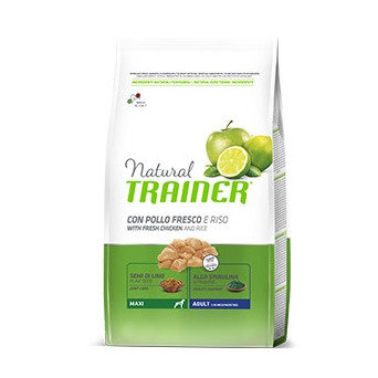 TRAINER Natural Adult Maxi con Pollo Fresco e Riso 12 kg. - 