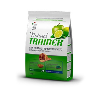 TRAINER Natural Adult Maxi Prosciutto Crudo e Riso 12 kg. - 