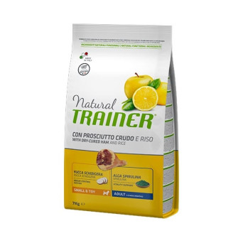 TRAINER Natural Adult Small & Toy mit Rohschinken und Reis 800 gr.