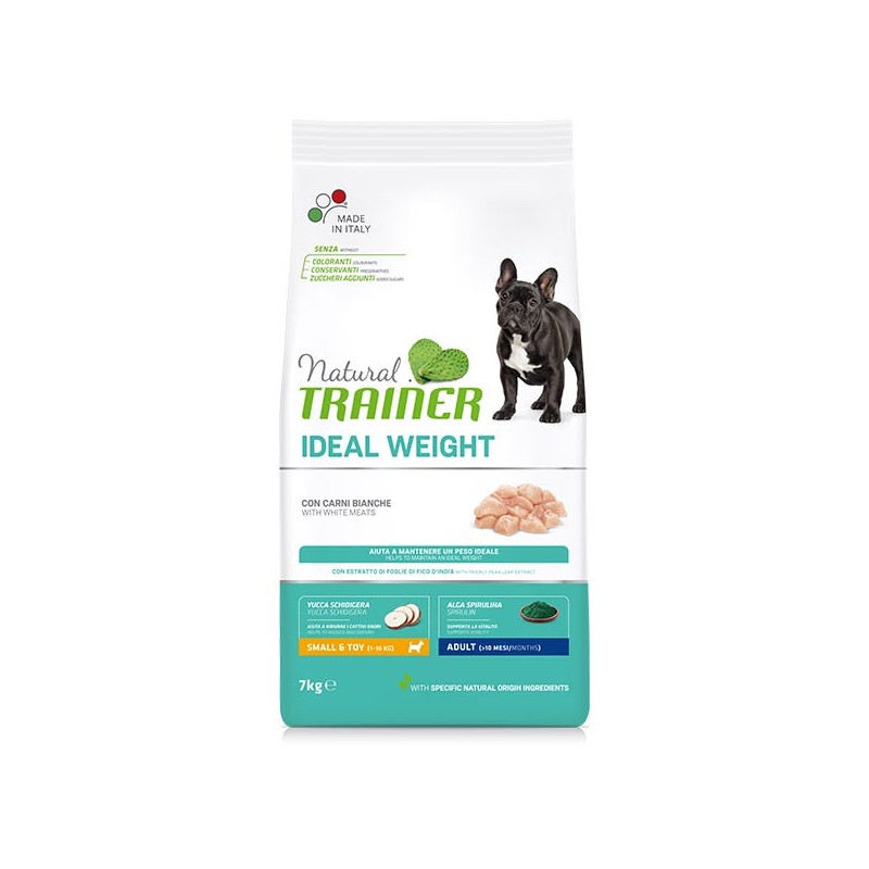 TRAINER Natural Ideal Weight Care Small & Toy Adult con Carni Bianche 2 kg. - 