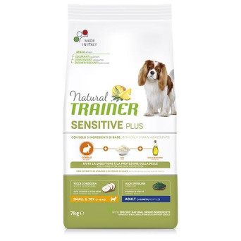 TRAINER Natural Sensitive Plus No Gluten Small & Toy Adult mit Kaninchen 800 gr.