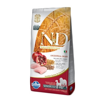 FARMINA N&D LOW ANCESTRAL GRAIN Senior Medium & Maxi with Chicken and Pomegranate 2,5 kg.