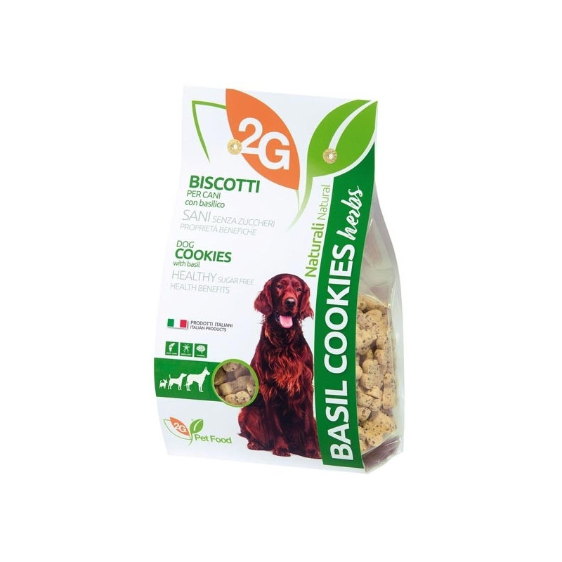 2G PET FOOD GUIDOLIN GIANNI Cookies con Basilico 350 gr. - 