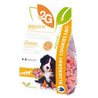 2G PET FOOD GUIDOLIN GIANNI Cookies con Mirtilli, Yogurt e Fiocchi d'Orzo 350 gr. - 