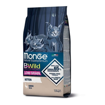 MONGE BWild Low Grain Kitten con Oca 1,5 kg.