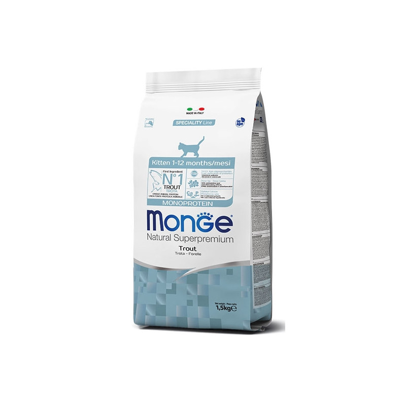 MONGE Natural Superpremium Kitten con Trota 400 gr. - 