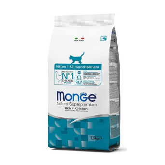 MONGE Natural Superpremium Kitten Reich an Huhn 400 gr.