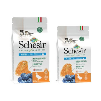 SCHESIR Natural Selection Kitten Alle Rassen mit Ente 350 gr.