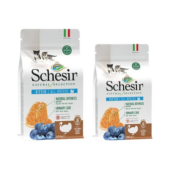 SCHESIR Natural Selection Kitten Alle Rassen mit Truthahn 350 gr.