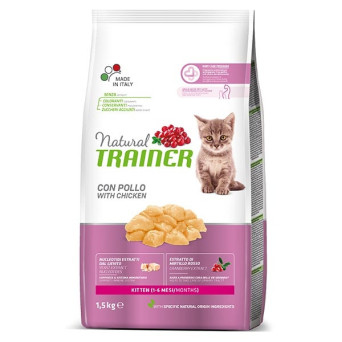 TRAINER Natural Kitten mit frischem Huhn 1,5 kg.