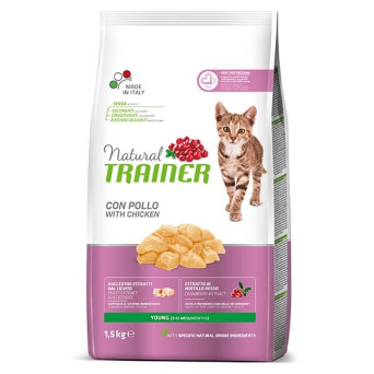 TRAINER Natural Young Cat con Pollo Fresco 1.5 kg.