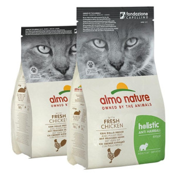 ALMO NATURE PFC Holistic Anti Hairball Dry Pollo e Riso 400 gr. - 