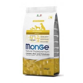 MONGE cane adult all breeds pollo riso e patate 12 kg