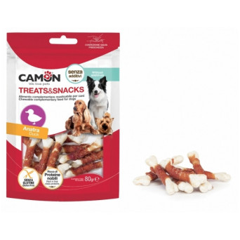 CAMON Snack Ossicini Masticabili con Anatra 80 gr. - 