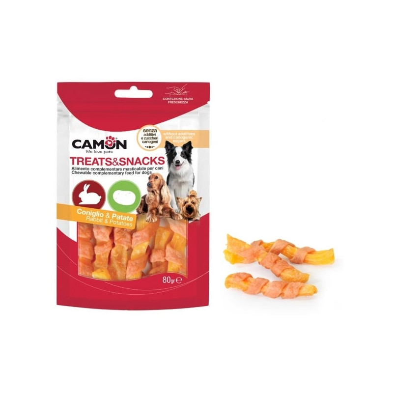 CAMON Treats&Snack Coniglio & Patate 80 gr. - 